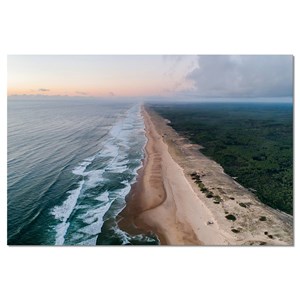 Toile deco les landes vue du ciel