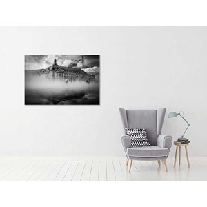 Toile deco bordeaux dans la brume