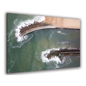Tableau estacade capbreton vue du ciel