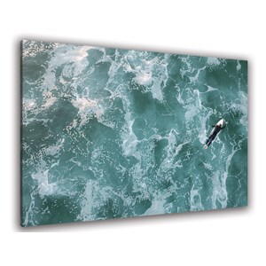 Tableau moderne surfeur perdu