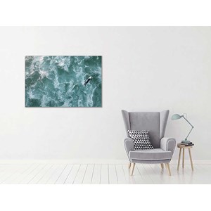 Tableau moderne surfeur perdu