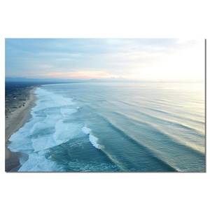 Toile deco plage et ressac