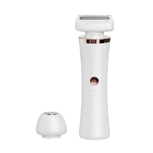 Épilateur 2 en 1 avec double tête.