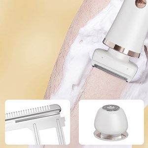 Épilateur 2 en 1 avec double tête.