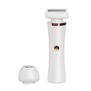 Épilateur 2 en 1 avec double tête.