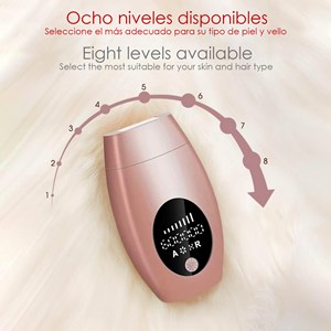 Épilateur ipl à lumière pulsée. Lampe en quartz, 600.000 impulsions.