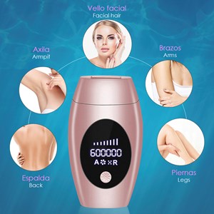 Épilateur ipl à lumière pulsée. Lampe en quartz, 600.000 impulsions.