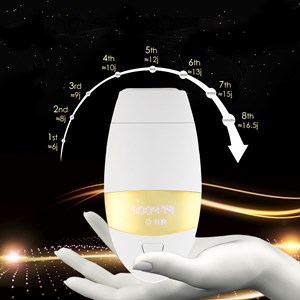 Instrument de dépilation avec lumière de couleur. Tube de lampe en quartz.