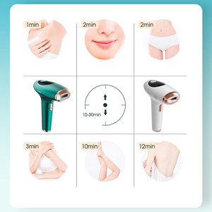 Ts6 épilateur ipl à lumière pulsée avec écran d'affichage.