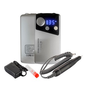 Ponceuse à ongles avec batterie rechargeable de 2000mah, jusqu'à 35.000rpm.