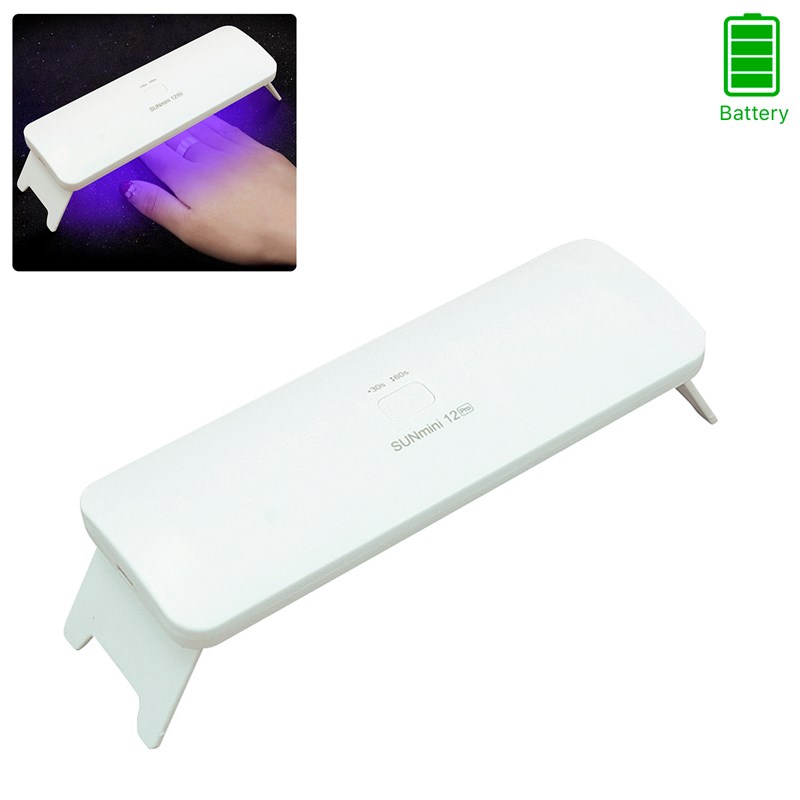 Lampe de séchage des ongles uv ultraviolet avec batterie intégrée.