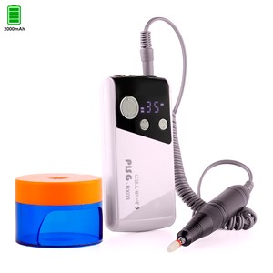 Polisseuse d'ongles avec batterie rechargeable de 2000mah, jusqu'à 35.000rpm.
