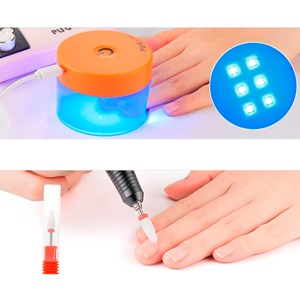 Polisseuse d'ongles avec batterie rechargeable de 2000mah, jusqu'à 35.000rpm.