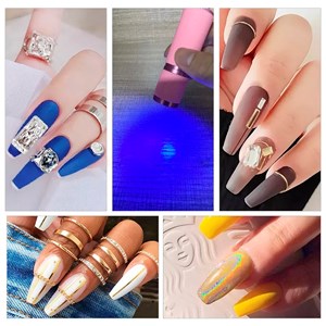 Lampe de séchage d'ongles portable, avec 9 ampoules led.