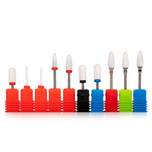 Kit de fraises céramiques de manucure, pour polisseuses électriques.