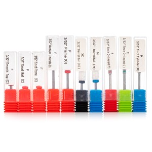 Kit de fraises céramiques de manucure, pour polisseuses électriques.