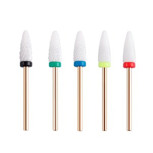 Kit de fraises céramiques de manucure, pour polisseuses électriques.