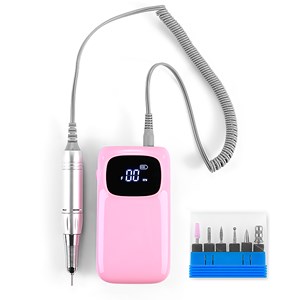 Ponceuse à ongles de 25w avec batterie rechargeable, jusqu'à 35.000rpm.