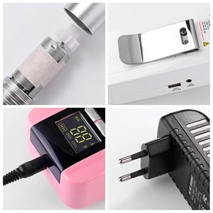 Polisseuse à ongles 25w avec batterie rechargeable, jusqu'à 30.000tr&nbsp;min.