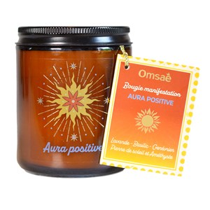 Bougie lithothérapie aura positive