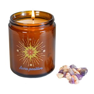 Bougie lithothérapie aura positive