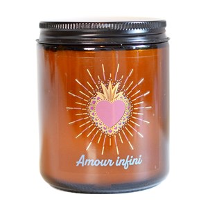 Bougie lithothérapie amour infini