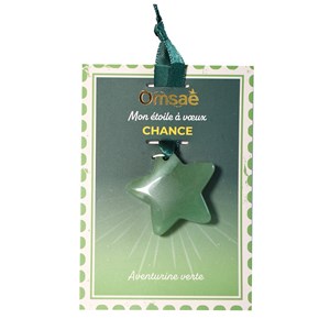 Etoile à vœux en aventurine verte