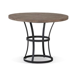 Table à manger 4 places bois marron -