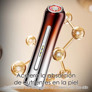 Instrument de beauté facial. Fonction ems micro électricité + pulsation.