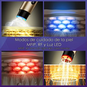 Instrument de beauté facial. Active, rajeunit et améliore le contour du visage.