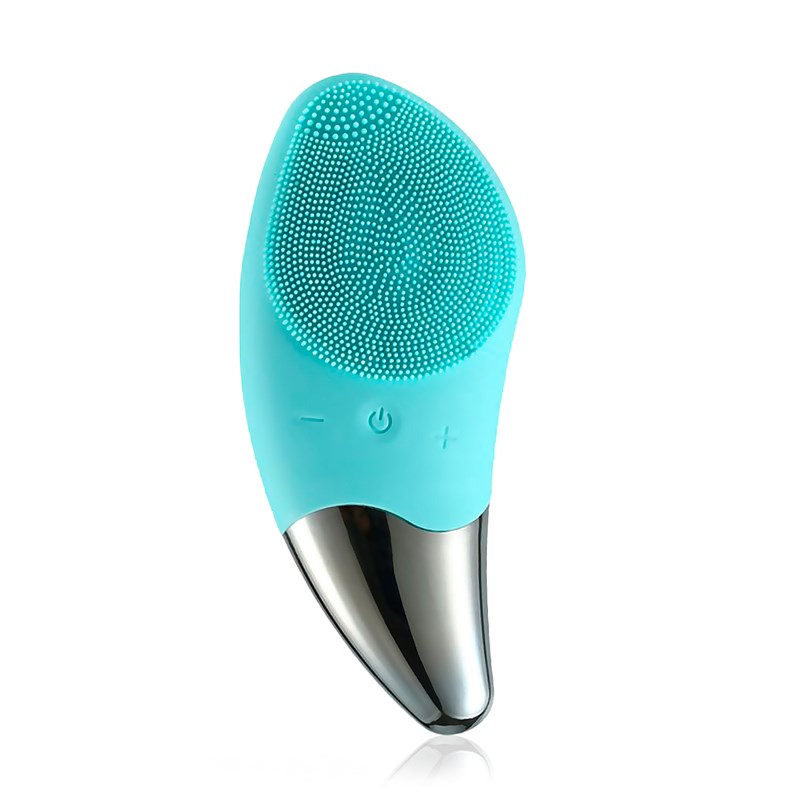 Brosse nettoyante facial en silicone avec massage. Batterie rechargeable.