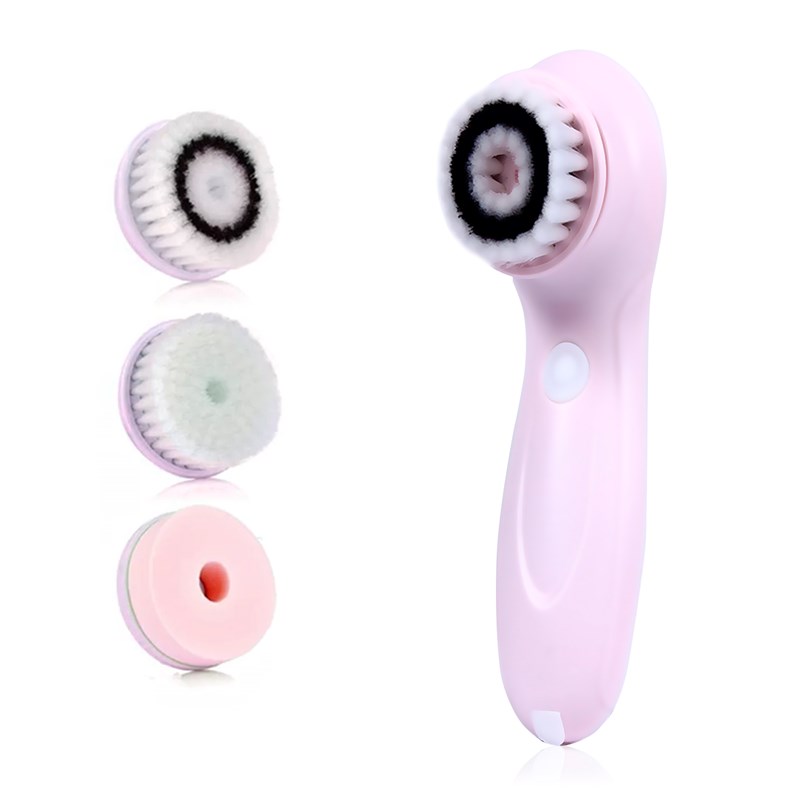 Brosse 3 en 1 nettoyante facial, exfoliant, démaquillant. Rechargeable.