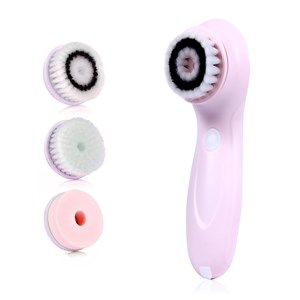 Brosse 3 en 1 nettoyante facial, exfoliant, démaquillant. Rechargeable.