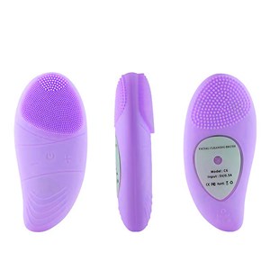 Brosse de nettoyage facial avec tête en silicone. Massager