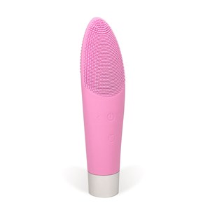 Brosse électrique en silicone pour le nettoyage du visage.