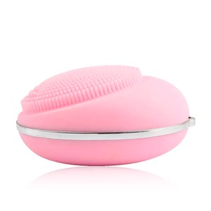 Micro brosse électrique en silicone pour le nettoyage et le massage du visage.