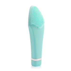 Brosse exfoliante et masseur portable, fonctionnement sur piles.