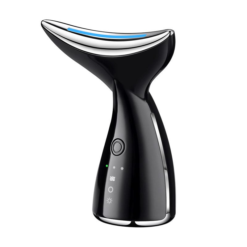 Instrument de beauté du cou avec lumière intelligente + ultrasons + ems.