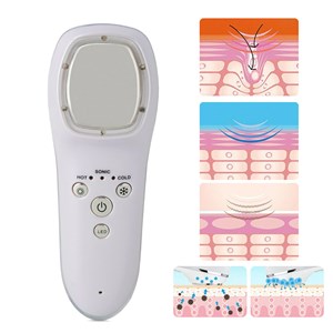 Instrument de beauté multifonction, contraste chaud et froid.