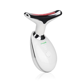 Instrument de beauté pour le cou et le visage avec lumière pulsée led.