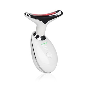 Instrument de beauté pour le cou et le visage avec lumière pulsée led.