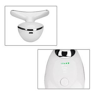 Instrument de beauté pour le cou et le visage avec lumière pulsée led.