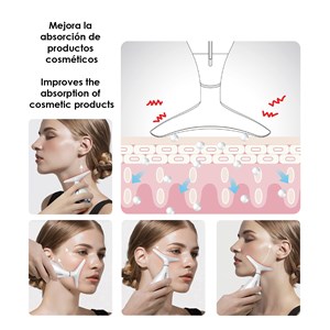 Appareil de massage ultrasonique pour le visage.