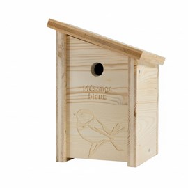 Nichoir en bois pour mésange bleue - kit