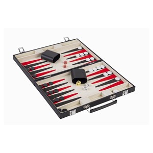 Jeu backgammon velours 36 cm