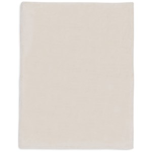 Couverture en polaire basic knit oatmeal (75 x 100 cm)