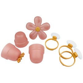 Gobelets de bain fleur