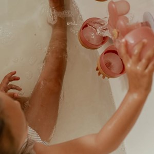 Gobelets de bain fleur