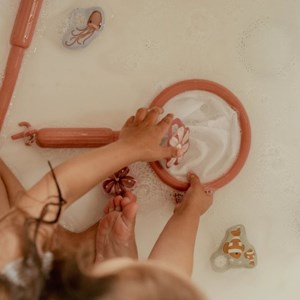 Jeu de bain pêche à la ligne rose