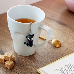 Boule à thé  chat noir